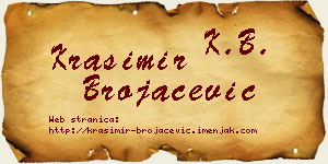 Krasimir Brojačević vizit kartica